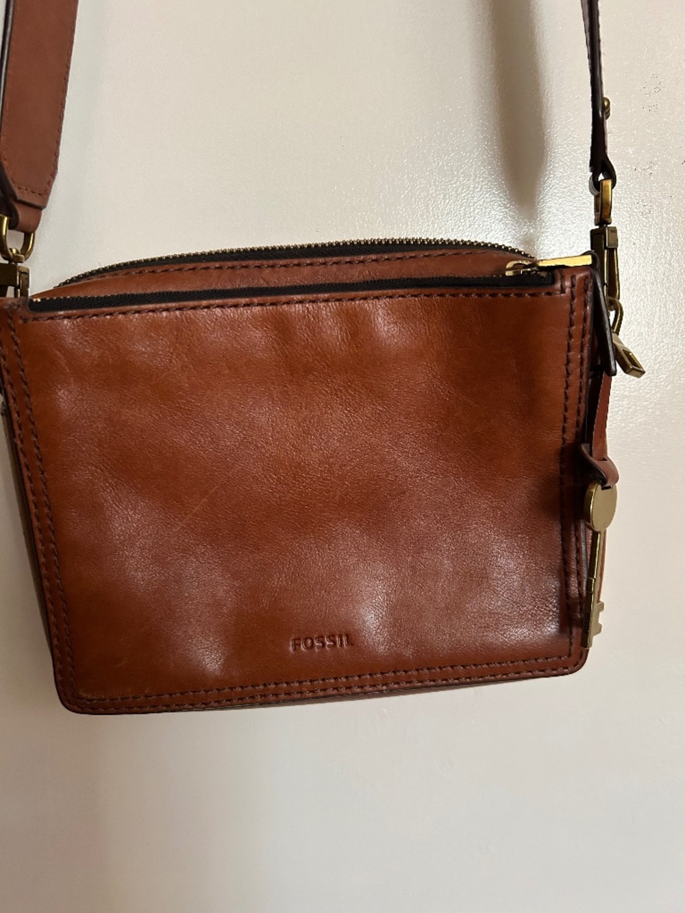 Fossil Leather Handbag
